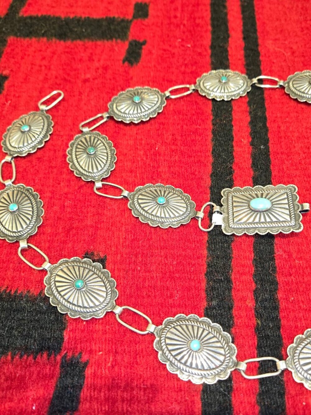 1960's Small Link Concho Belt from The Bell Trading Co. - Picture 2 of 6